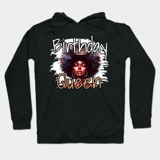 Birthday queen with afro design Hoodie